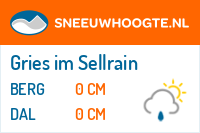 Sneeuwhoogte Gries im Sellrain